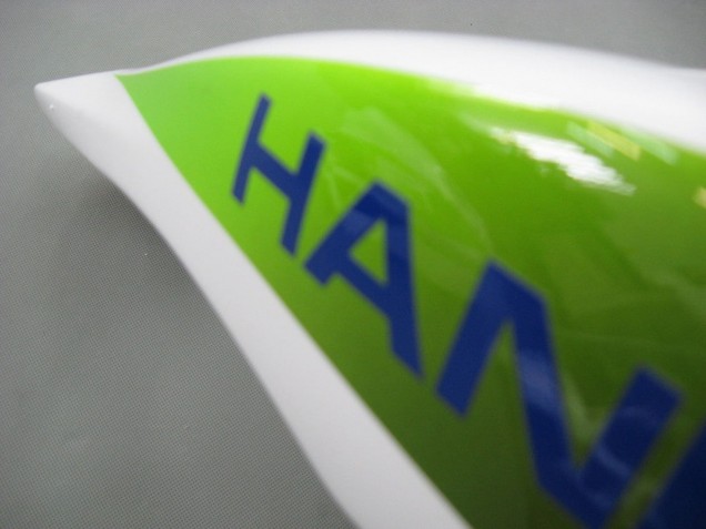 Carenado Moto Honda CBR600RR 2007-2008 - Blanco Verde Amarillo Negro Brillante Hannspree