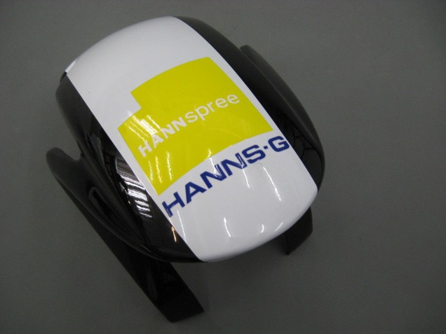Carenado Moto Honda CBR600RR 2007-2008 - Blanco Verde Amarillo Negro Brillante Hannspree
