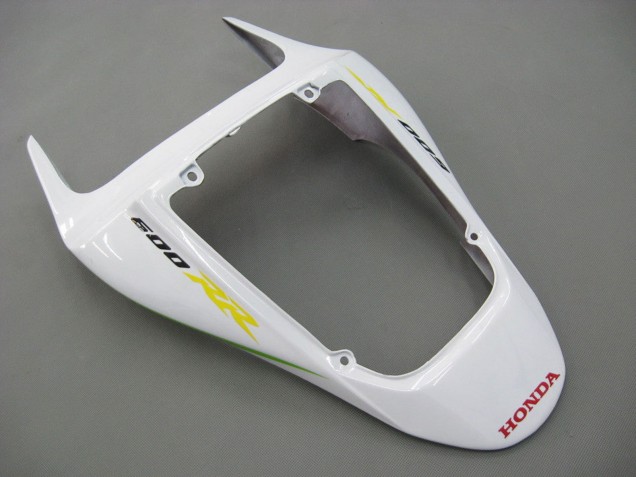 Carenado Moto Honda CBR600RR 2007-2008 - Blanco Verde Amarillo Negro Brillante Hannspree