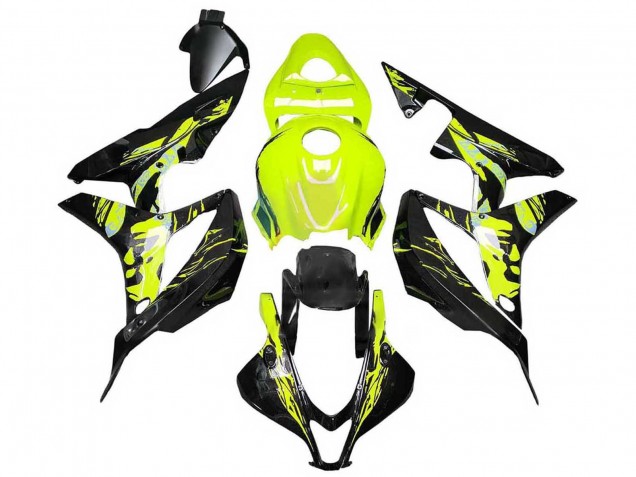Carenado Moto Honda CBR600RR 2007-2008 - Amarillo Negro Brillante