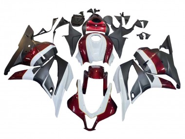 Carenado Moto Honda CBR600RR 2009-2012 - Blanco Rojo Negro Mate