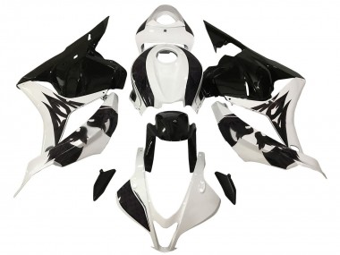 Carenados Moto Honda CBR600RR 2009-2012 - Blanco Negro Brillante