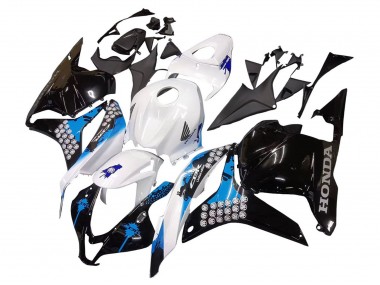 Kit Carenado Moto Honda CBR600RR 2009-2012 - Blanco Azul Negro Brillante