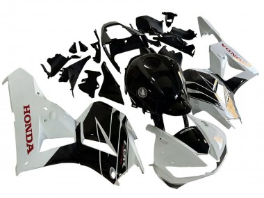 Kits Carenados Moto Honda CBR600RR 2013-2023 - Blanco Negro Brillante