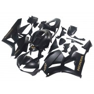 Carenado Moto Honda CBR600RR 2013-2023 - Negro Mate Oro Calcomanías