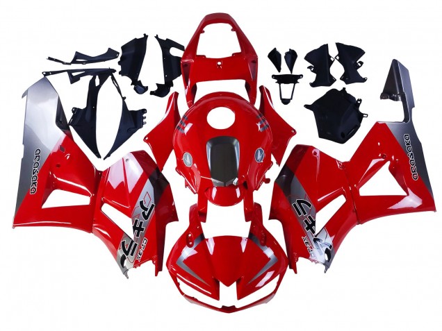 Carenado Moto Honda CBR600RR 2013-2023 - Plata Rojo