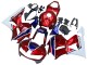 Carenado Moto Honda CBR600RR 2013-2023 - Blanco Rojo Azul HRC