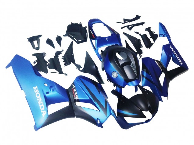 Carenado Moto Honda CBR600RR 2013-2023 - Azul Negro Mate Carrera