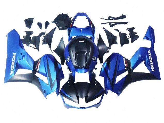 Carenado Moto Honda CBR600RR 2013-2023 - Azul Negro Mate Carrera