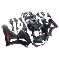 Carenado Moto Honda CBR600RR 2013-2023 - Negro Mate Rojo Calcomanías