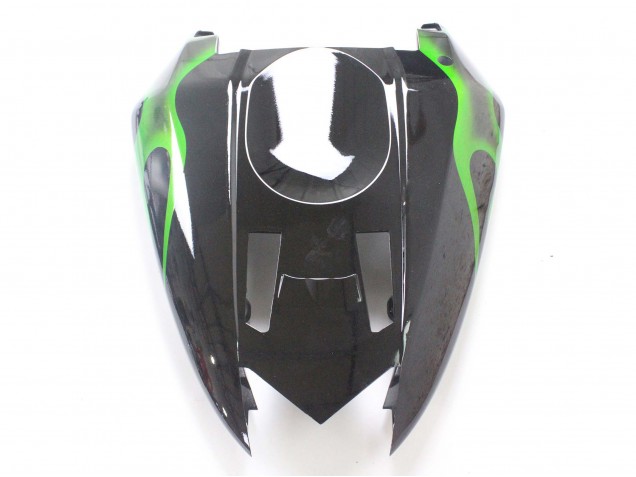 Carenado Moto Kawasaki ZX10R 2004-2005 - Negro Verde Llama Ninja