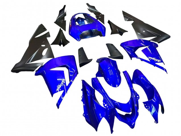 Carenado Moto Kawasaki ZX10R 2004-2005 - Azul Negro Ninja