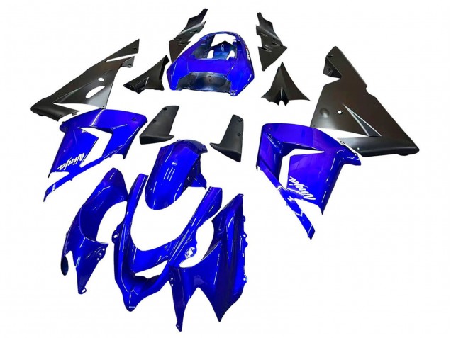 Carenado Moto Kawasaki ZX10R 2004-2005 - Azul Negro Ninja