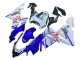 Carenado Moto Kawasaki ZX10R 2004-2005 - Azul Brillante Blanco Fiat Motul