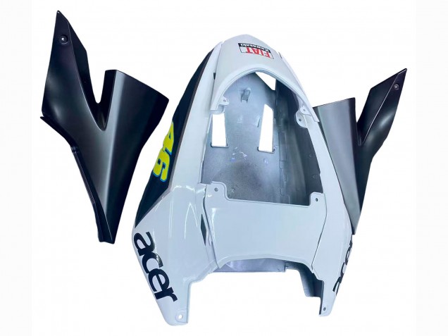 Carenado Moto Kawasaki ZX10R 2004-2005 - Azul Brillante Blanco Fiat Motul