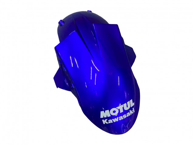 Carenado Moto Kawasaki ZX10R 2004-2005 - Azul Brillante Blanco Fiat Motul