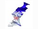 Carenado Moto Kawasaki ZX10R 2004-2005 - Azul Brillante Blanco Fiat Motul