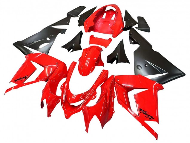 Carenado Moto Kawasaki ZX10R 2004-2005 - Rojo Negro Ninja