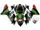 Carenado Moto Kawasaki ZX10R 2004-2005 - Blanco Negro Verde Elf