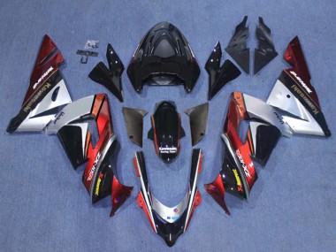 Carenado Moto Kawasaki ZX10R 2004-2005 - Blanco Negro Fluorescent Amarillo Ninja