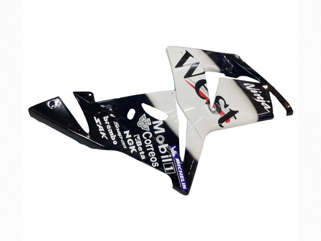 Carenado Moto Kawasaki ZX10R 2004-2005 - Blanco Negro West Ninja