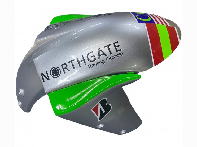Carenado Moto Kawasaki ZX10R 2004-2005 - Verde Plata Negro 69