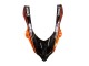 Carenado Moto Kawasaki ZX10R 2004-2005 - Burnt Naranja Negro Monstruo Elf