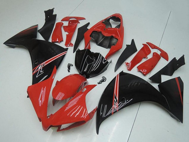 Carenado Moto Yamaha YZF R1 2012-2014 - Rojo Negro Brillante