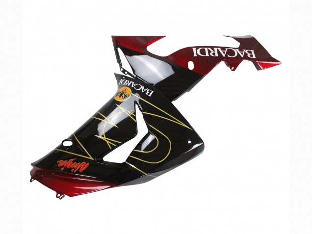 Carenado Moto Kawasaki ZX10R 2006-2007 - Negro Rojo Oro BACARDI