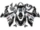 Carenado Moto Kawasaki ZX10R 2006-2007 - Negro Brillante Blanco West