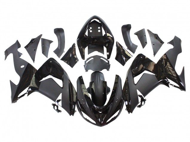 Carenado Moto Kawasaki ZX10R 2006-2007 - Negro Mate Negro Brillante