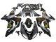 Carenado Moto Kawasaki ZX10R 2006-2007 - Gris Amarillo Negro Brillante Monstruo Elf