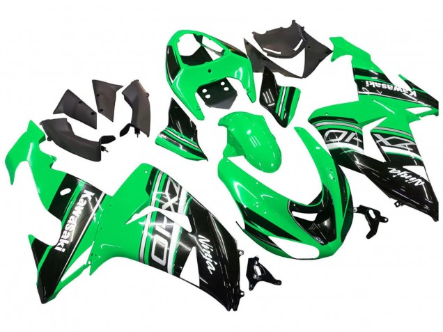 Kits Carenados Moto Kawasaki ZX10R 2006-2007 - Verde Blanco Negro
