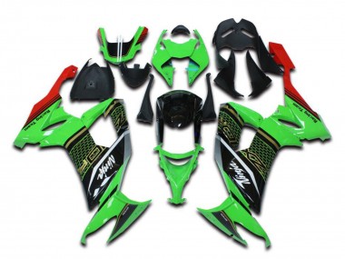 Carenado Moto Kawasaki ZX10R 2006-2007 - Verde Rojo Negro