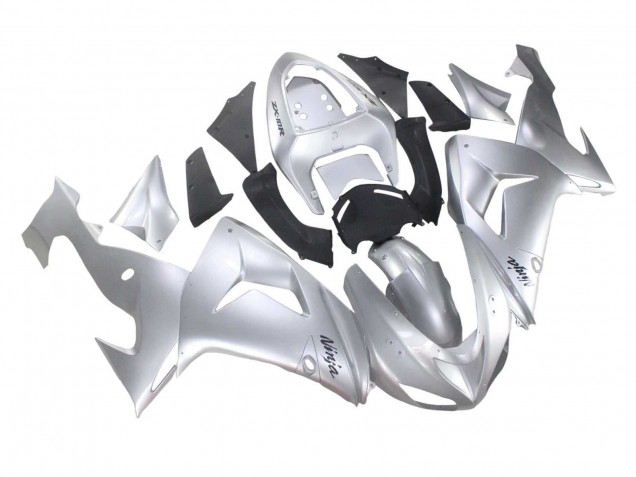 Carenado Moto Kawasaki ZX10R 2006-2007 - Plata Negro Ninja