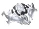 Carenado Moto Kawasaki ZX10R 2006-2007 - Plata Negro Ninja