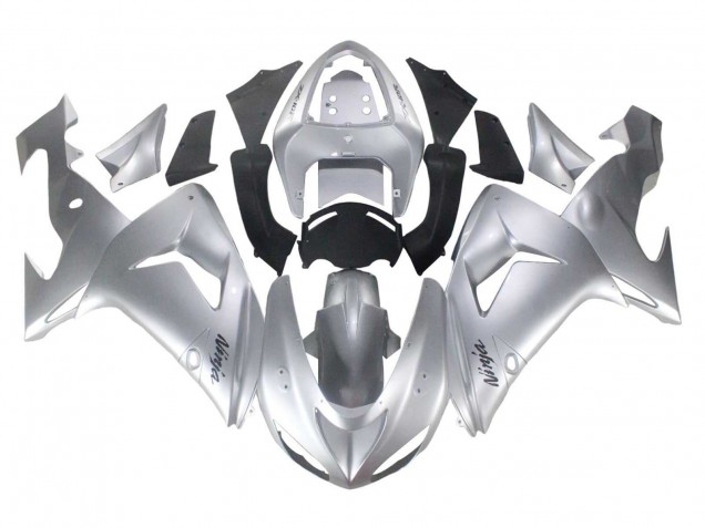 Carenado Moto Kawasaki ZX10R 2006-2007 - Plata Negro Ninja