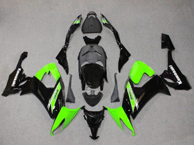 Carenado Moto Kawasaki ZX10R 2008-2010 - Verde Negro Brillante