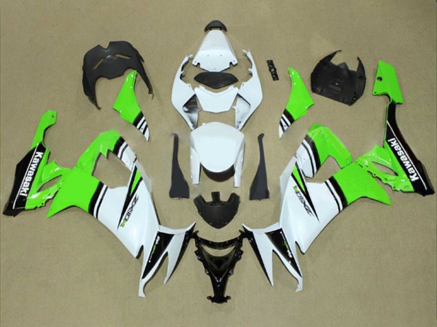 Carenado Moto Kawasaki ZX10R 2008-2010 - Blanco Verde Negro