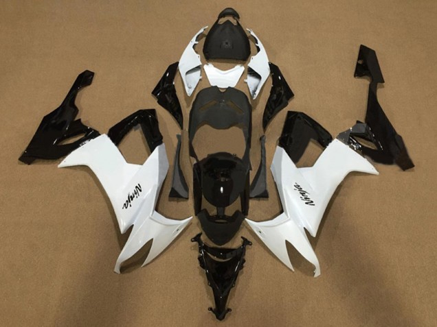 Carenado Moto Kawasaki ZX10R 2008-2010 - Blanco Negro Brillante