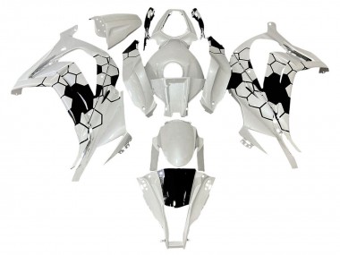 Carenado Moto Kawasaki ZX10R 2008-2010 - Blanco Negro