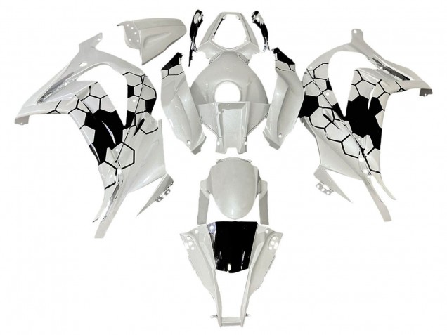 Carenado Moto Kawasaki ZX10R 2008-2010 - Blanco Negro