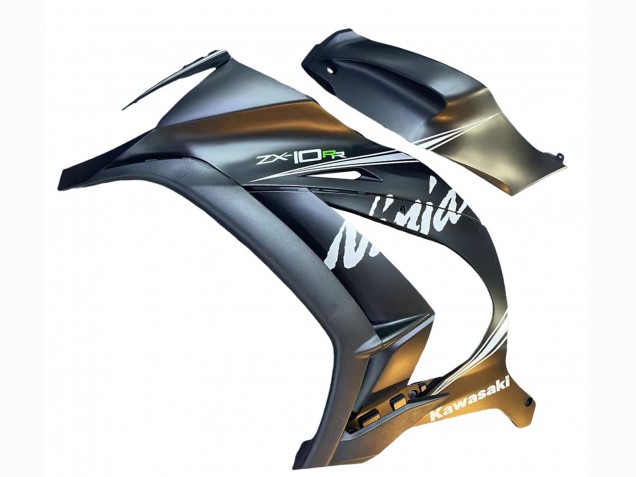 Carenado Moto Kawasaki ZX10R 2011-2015 - Gris Mate Blanco Verde