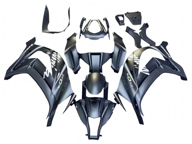 Carenado Moto Kawasaki ZX10R 2011-2015 - Gris Mate Blanco Verde