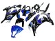 Carenado Moto Kawasaki ZX10R 2011-2015 - Azul Blanco Negro Brillante