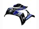 Carenado Moto Kawasaki ZX10R 2011-2015 - Azul Blanco Negro Brillante