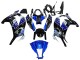 Carenado Moto Kawasaki ZX10R 2011-2015 - Azul Blanco Negro Brillante