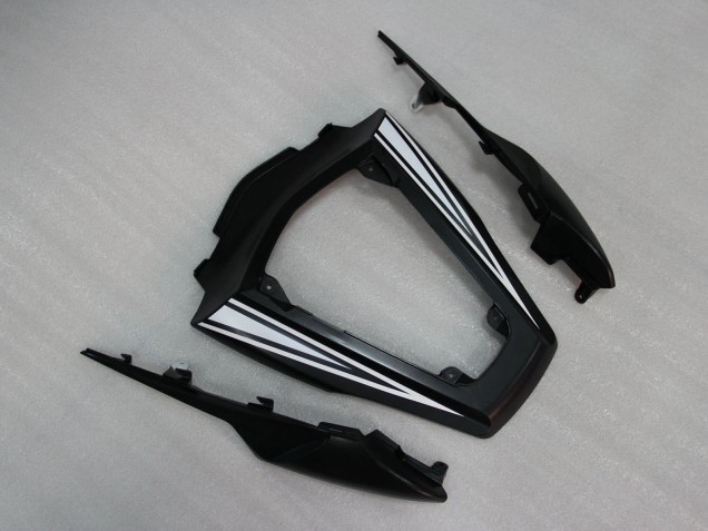 Carenado Moto Kawasaki ZX10R 2011-2015 - Negro Brillante Blanco Elf Nieve Calcomanía