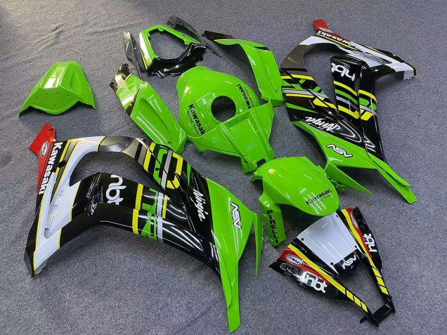 Carenado Moto Kawasaki ZX10R 2011-2015 - Verde Amarillo Blanco Negro Rojo Pirelli