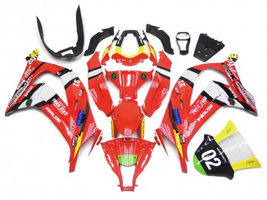 Carenado Moto Kawasaki ZX10R 2011-2015 - Rojo Amarillo Blanco Negro Verde Azul Trick Star 02